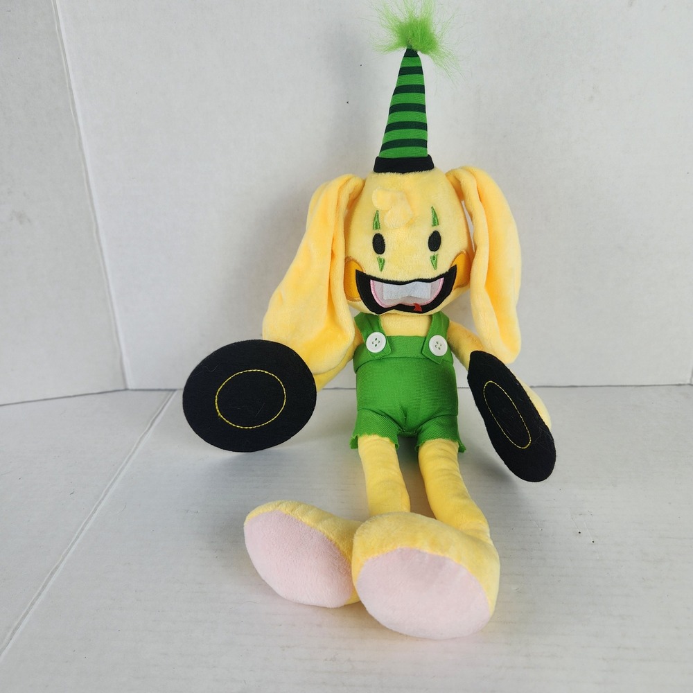 Poppy Playtime Bunzo Bunny Plush Yellow Musical Rabbit Cymbals 18.5 Inch